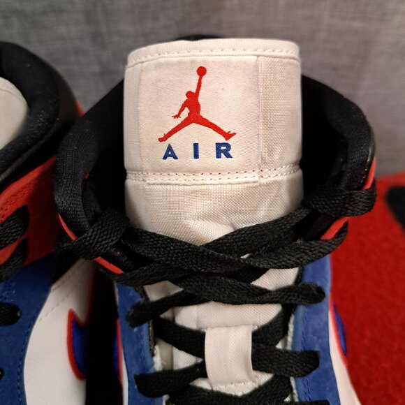 %Size 11.5 Nike Air Jordan 1 Mid Multicolored Swoosh 852542-146 Men AJ4 main image 12